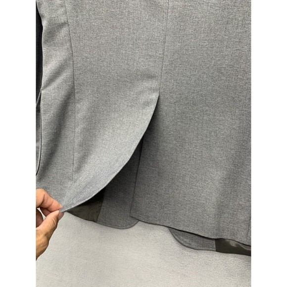 David Taylor Blazer Mens Size 42 L Gray Two Button Front Notched Single Vented - Picture 13 of 16